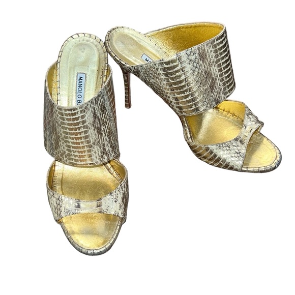 🌟MANOLO BLAHNIK🌟 AUTHENTIC 🌟       SZ 39 EU 8.5 US - Picture 2 of 8